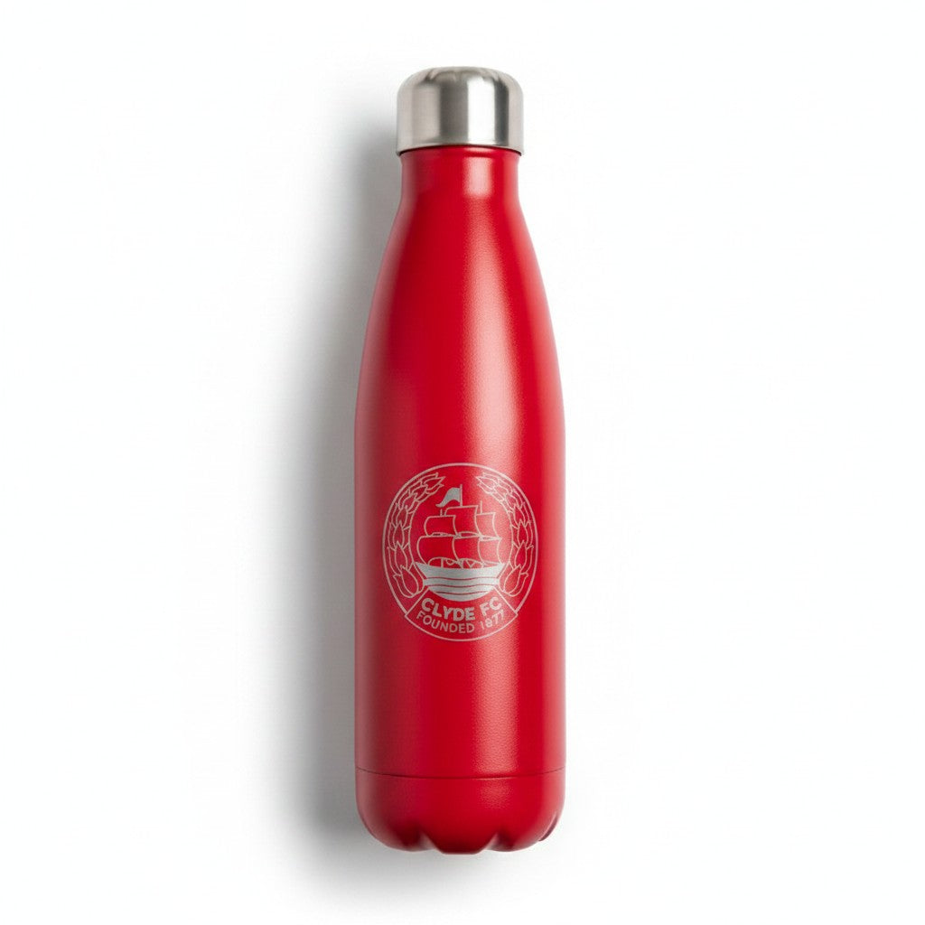 Clyde FC Red Steel Water Bottle