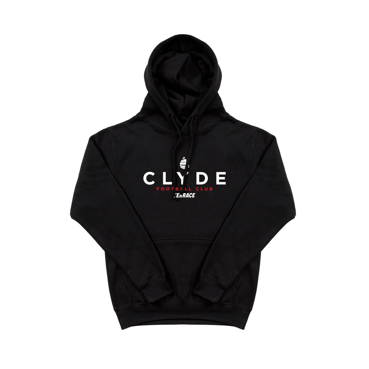 Adult Black Travel Cotton Hoodie